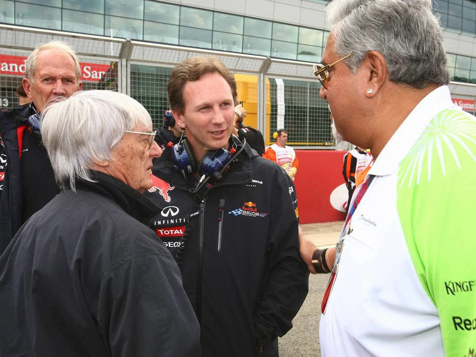 Bernie Ecclestone, Christian Horner, Vijay Mallya