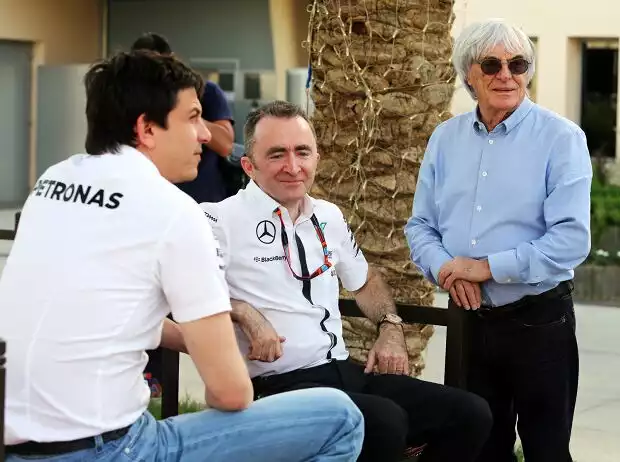 Toto Wolff, Bernie Ecclestone Titel-Bild zur News: Toto Wolff, Bernie Ecclestone