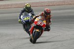 Marc Marquez vor Valentino Rossi 