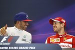 Lewis Hamilton (Mercedes) und Sebastian Vettel (Ferrari) 