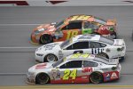 Jeff Gordon (Hendrick), Brad Keselowski (Penske) und Kyle Busch (Gibbs) 