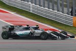 Lewis Hamilton (Mercedes) und Nico Rosberg (Mercedes) 