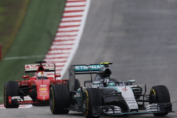 Nico Rosberg Sebastian Vettel Ferrari Scuderia Ferrari F1Mercedes Mercedes AMG Petronas Formula One Team F1 ~Nico Rosberg (Mercedes) und Sebastian Vettel (Ferrari) ~ 