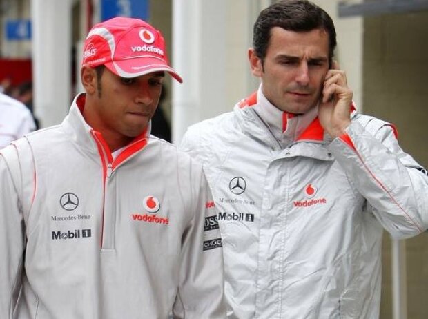 Titel-Bild zur News: Lewis Hamilton, Pedro de la Rosa