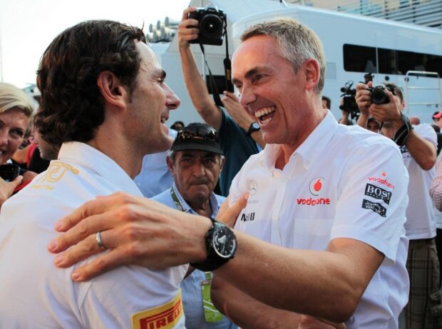 Pedro de la Rosa, Martin Whitmarsh Pedro de la Rosa, Martin Whitmarsh