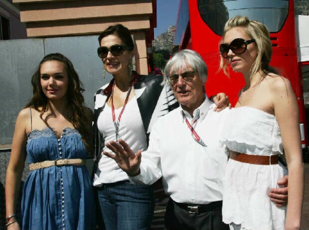 Tamara, Slavica, Bernie und Petra Ecclestone