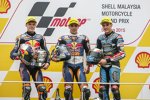 Brad Binder, Miguel Oliveira und Jorge Navarro 