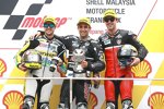 Thomas Lüthi, Johann Zarco und Jonas Folger 