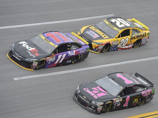 Denny Hamlin, Jamie McMurray, Matt Kenseth Denny Hamlin, Jamie McMurray, Matt Kenseth