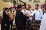 Sebastien Loeb , Tiago Monteiro und  Nicolas Lapierre  treffen den thailändischen Ministerpräsidenten Prayut Chan-o-cha