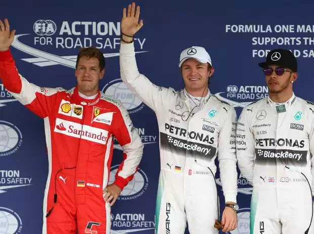 Nico Rosberg, Lewis Hamilton, Sebastian Vettel Titel-Bild zur News: Nico Rosberg, Lewis Hamilton, Sebastian Vettel