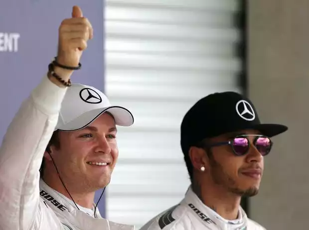 Titel-Bild zur News: Nico Rosberg, Lewis Hamilton