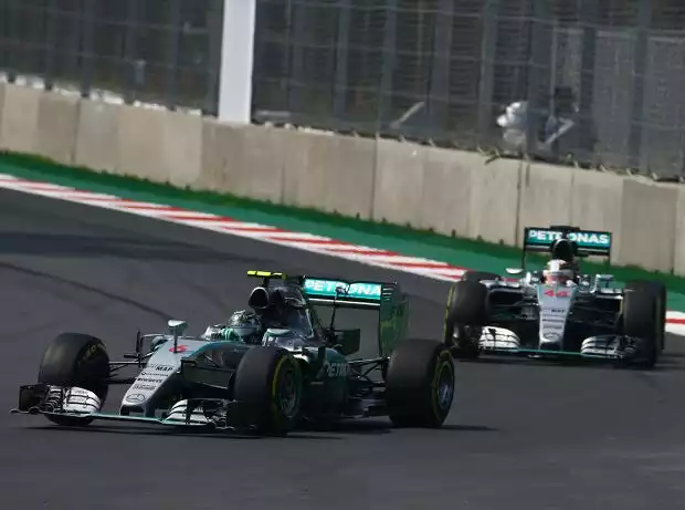 Titel-Bild zur News: Nico Rosberg, Lewis Hamilton