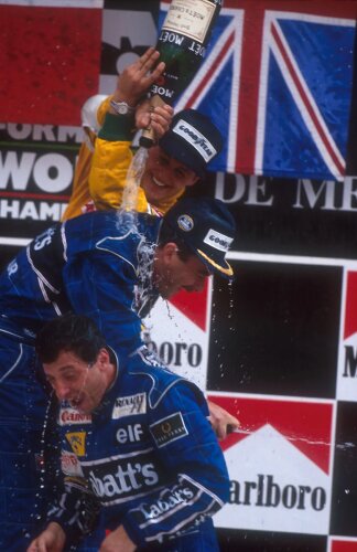 Nigel Mansell Riccardo Patrese Michael Schumacher Williams Williams Martini Racing F1 ~Nigel Mansell, Riccardo Patrese und Michael Schumacher ~ 