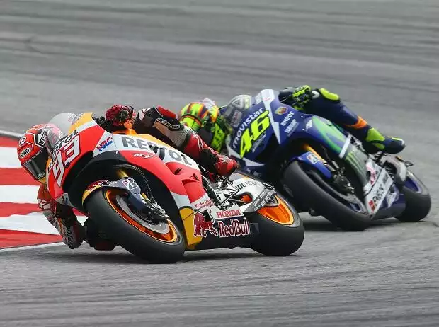 Marc Marquez, Valentino Rossi Titel-Bild zur News: Marc Marquez, Valentino Rossi