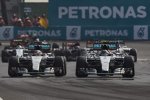 Nico Rosberg (Mercedes) und Lewis Hamilton (Mercedes) 