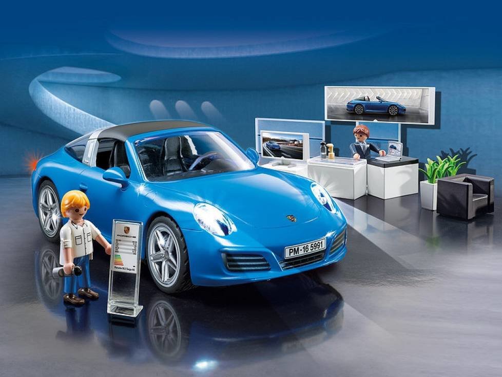 Porsche 911 Targa 4S inklusive Verkaufsraum von Playmobil