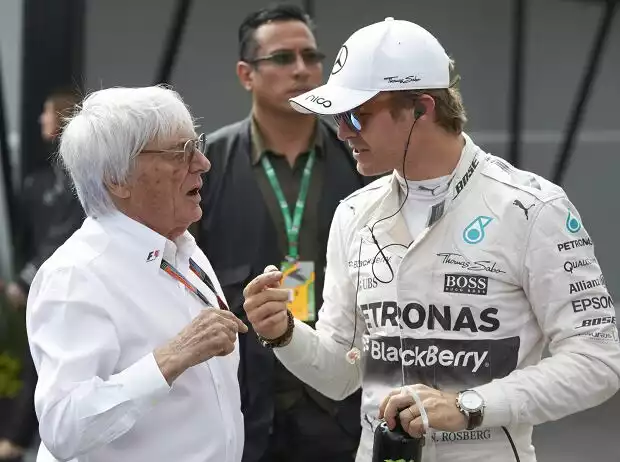 Titel-Bild zur News: Bernie Ecclestone, Nico Rosberg
