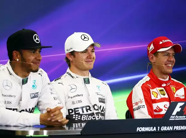 Lewis Hamilton, Nico Rosberg, Sebastian Vettel Titel-Bild zur News: Lewis Hamilton, Nico Rosberg, Sebastian Vettel