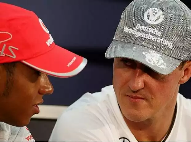 Michael Schumacher, Lewis Hamilton Titel-Bild zur News: Michael Schumacher, Lewis Hamilton