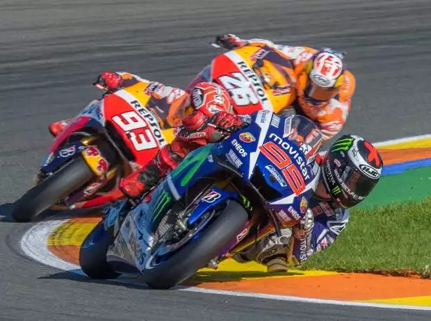 Jorge Lorenzo, Marc Marquez, Daniel Pedrosa Titel-Bild zur News: Jorge Lorenzo, Marc Marquez, Daniel Pedrosa
