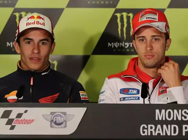 Marc Marquez, Andrea Dovizioso, Valentino Rossi Titel-Bild zur News: Marc Marquez, Andrea Dovizioso, Valentino Rossi
