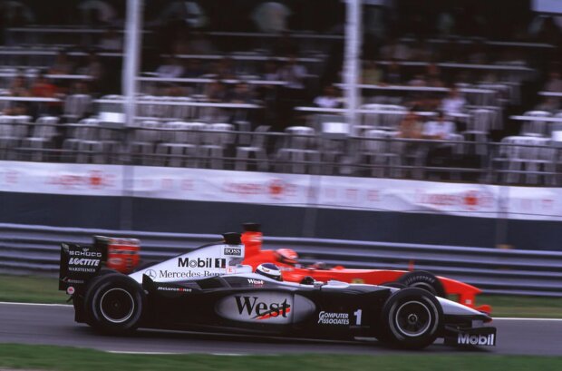 Mika Häkkinen Michael Schumacher Ferrari Scuderia Ferrari F1McLaren McLaren Honda F1 ~Mika Häkkinen und Michael Schumacher ~ Mika Häkkinen Michael Schumacher Ferrari Scuderia Ferrari F1McLaren McLaren Honda F1 ~Mika Häkkinen und Michael Schumacher ~