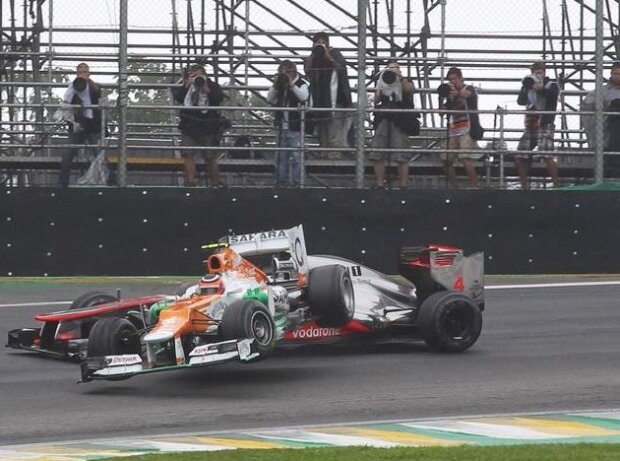 Nico Hülkenberg, Lewis Hamilton