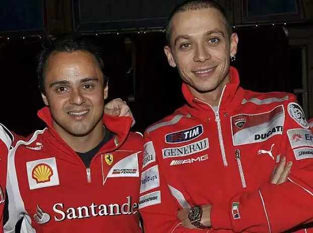 Fernando Alonso, Felipe Massa, Valentino Rossi, Nicky Hayden Titel-Bild zur News: Fernando Alonso, Felipe Massa, Valentino Rossi, Nicky Hayden