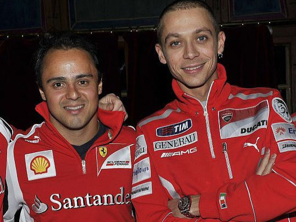 Fernando Alonso, Felipe Massa, Valentino Rossi, Nicky Hayden