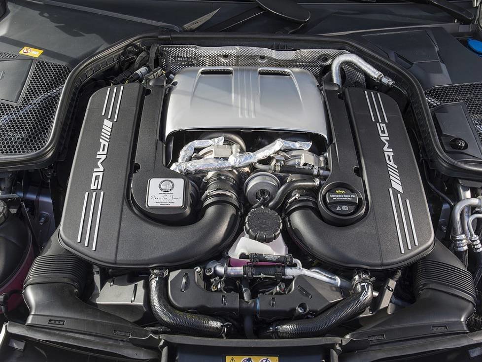 Motor des Mercedes-AMG C 63 S