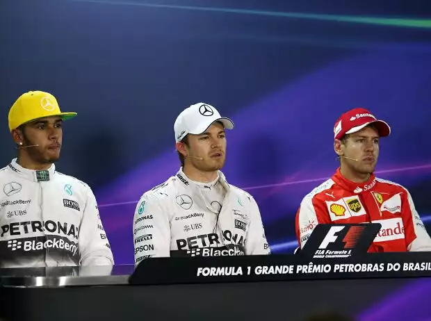 Lewis Hamilton, Nico Rosberg, Sebastian Vettel Titel-Bild zur News: Lewis Hamilton, Nico Rosberg, Sebastian Vettel