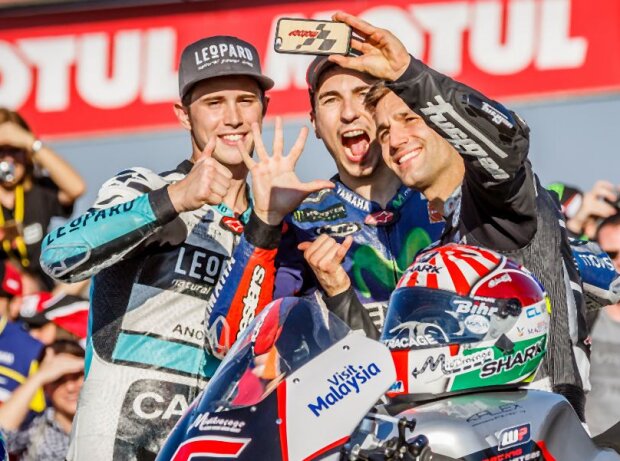 Danny Kent, Jorge Lorenzo, Johann Zarco Danny Kent, Jorge Lorenzo, Johann Zarco