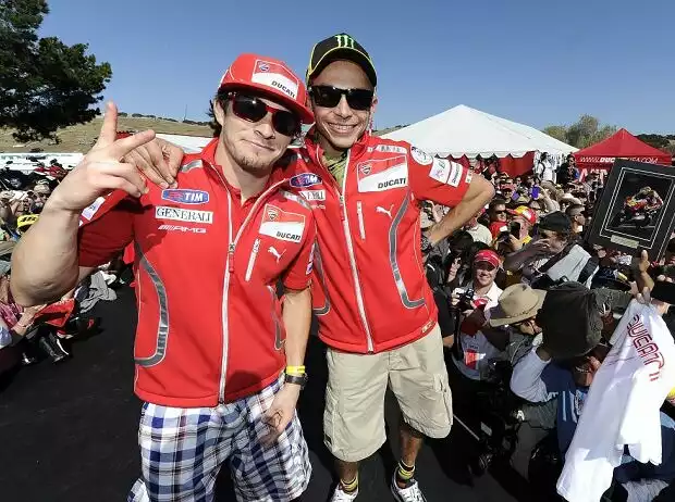 Valentino Rossi, Nicky Hayden Titel-Bild zur News: Valentino Rossi, Nicky Hayden