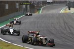 Pastor Maldonado (Lotus), Sergio Perez (Force India) und Max Verstappen (Toro Rosso) 