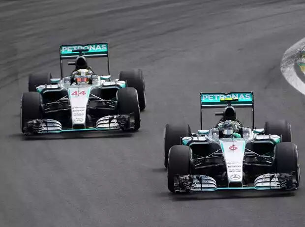 Titel-Bild zur News: Nico Rosberg, Lewis Hamilton
