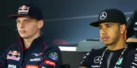 Bild zum Inhalt: "Überholkönig" Verstappen nimmt Lewis Hamilton in Schutz