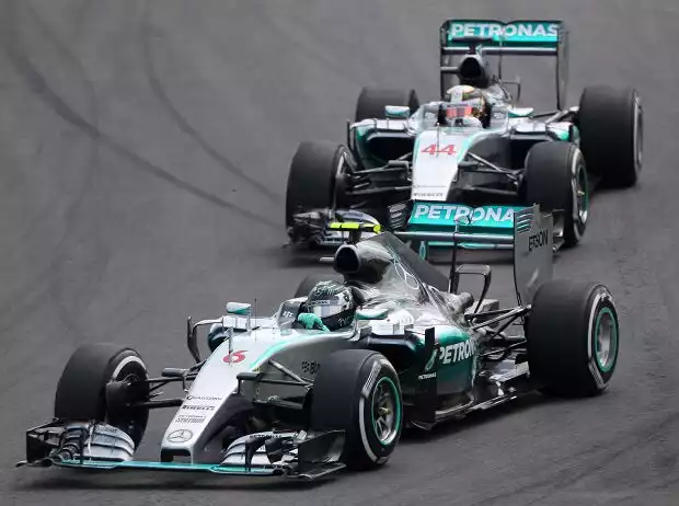 Titel-Bild zur News: Nico Rosberg, Lewis Hamilton