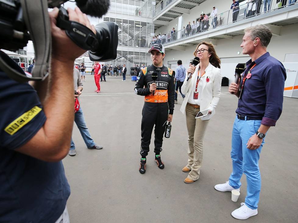 Sergio Perez, David Coulthard, BBC, Kamera