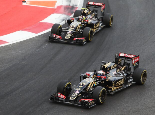 Titel-Bild zur News: Romain Grosjean, Pastor Maldonado