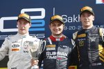 Mitch Evans (Russian Time), Stoffel Vandoorne (ART) und Alex Lynn (DAMS) 