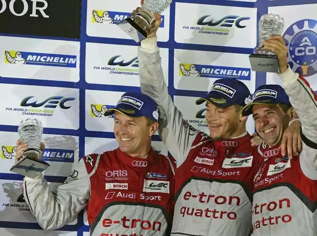 Marcel Fässler, Andre Lotterer, Benoit Treluyer Titel-Bild zur News: Marcel Fässler, Andre Lotterer, Benoit Treluyer