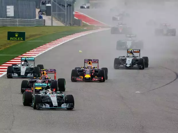 Lewis Hamilton, Daniil Kwjat, Daniel Ricciardo, Nico Rosberg Titel-Bild zur News: Lewis Hamilton, Daniil Kwjat, Daniel Ricciardo, Nico Rosberg