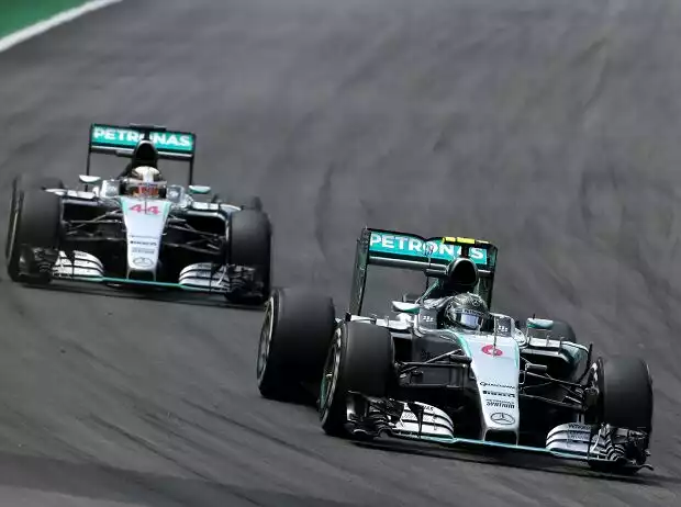 Titel-Bild zur News: Nico Rosberg, Lewis Hamilton
