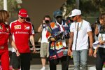 Lewis Hamilton (Mercedes) und Kimi Räikkönen (Ferrari) 