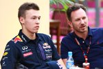 Daniil Kwjat (Red Bull) und Christian Horner (Red Bull) 