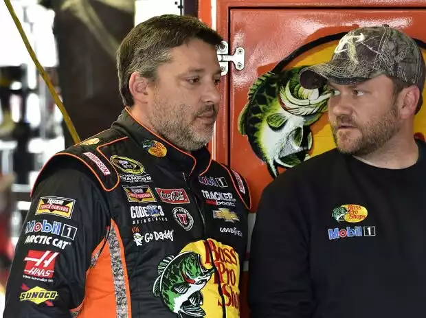 Tony Stewart und Crewchief Chad Johnston Titel-Bild zur News: Tony Stewart und Crewchief Chad Johnston