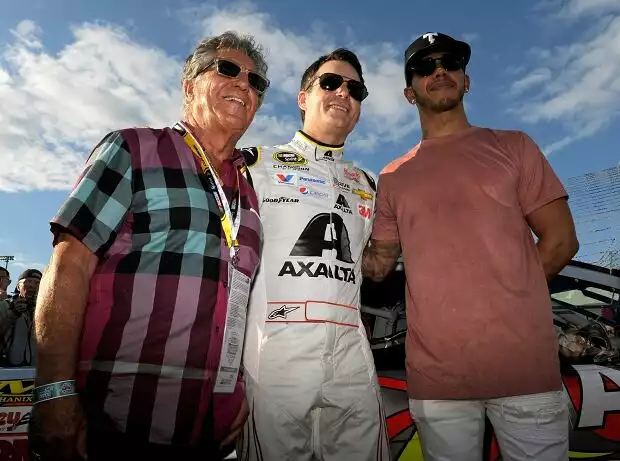 Titel-Bild zur News: Jeff Gordon, Lewis Hamilton