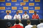 Sebastien Loeb, Jose-Maria Lopez, Mehdi Bennani und Nasser Al-Attiyah bei der Pressekonferenz nach dem Qualifying