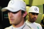 Nico Rosberg (Mercedes) und Lewis Hamilton (Mercedes) 